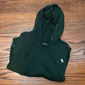 Abercrombie & Fitch Soft AF fleece hunger green hoodie